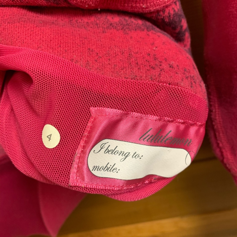 Lululemon Fine Fuchsia and Black Scuba Jacket - Picture 4 of 8